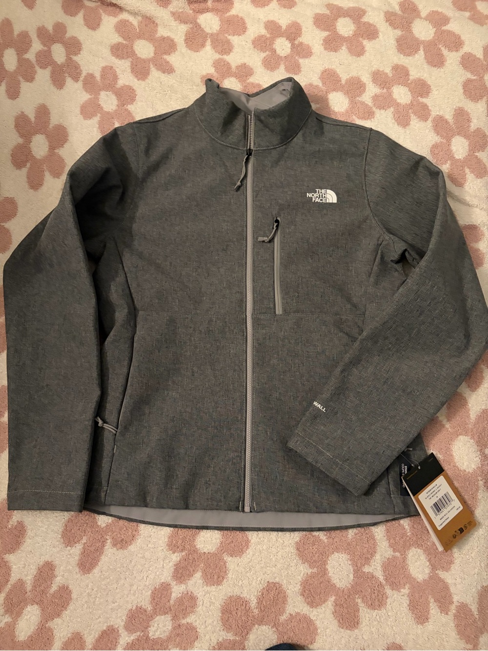 The North Face Gray Softshell Jacket - Full-Zip